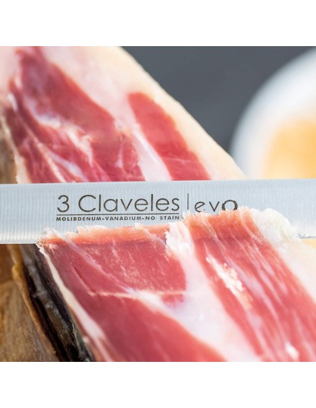 EVO Schinkenmesser und B Wetzstahl Set 3 CLAVELES