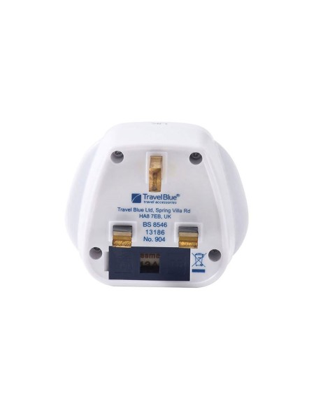 Worldwide multiple input adapter UK plug output TRAVEL BLUE TB-904