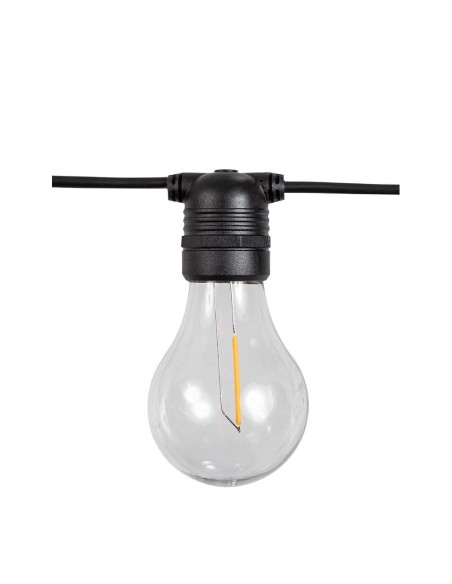 Allegra solar garland+black battery 8m 10 LED bulbs NEW GARDEN