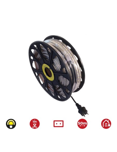 Fita LED 50m 60 leds/m 4.2w/m amarelo EDM ip44 220-240v