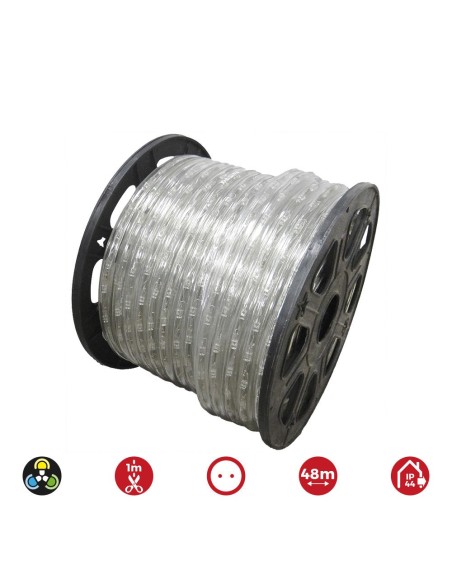 Flexibler 2-Wege-Festschlauch 48 m, 30 LEDs/m, mehrfarbiges EDM