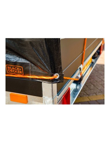 Schwarze Plane für Anhänger 2x3m BLACK+DECKER