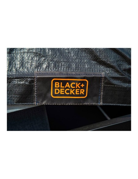 Schwarze Plane für Anhänger 2x3m BLACK+DECKER