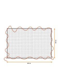 Elastic cargo net 2x3m mesh 10x10cm BLACK+DECKER