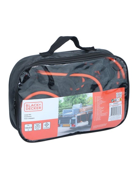 Elastic cargo net 1.6x2.5m mesh 10x10cm BLACK+DECKER