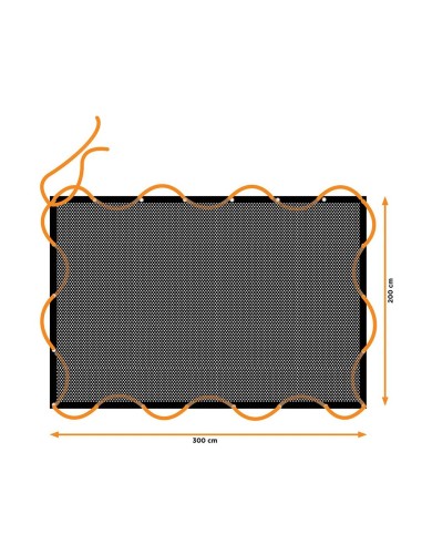 Filet de chargement élastique 2x3m avec 14 œillets BLACK+DECKER