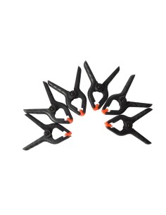 Pack of 6 spring clips 65mm KINZO