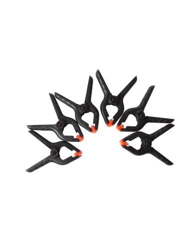 Pack of 6 spring clips 65mm KINZO