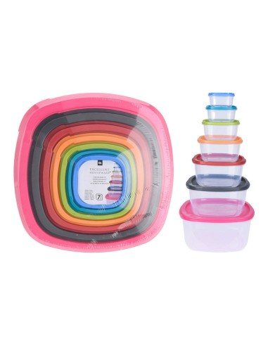 Set mit 7 Lunchboxen aus Kunststoff EXCELLENT HOUSEWARE 911000160