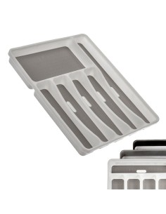 White plastic cutlery holder 32.5x5x40 cm KOZINA