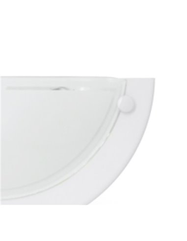 Aplique de pared media luna LED blanco 1xE27 GSC 0701937
