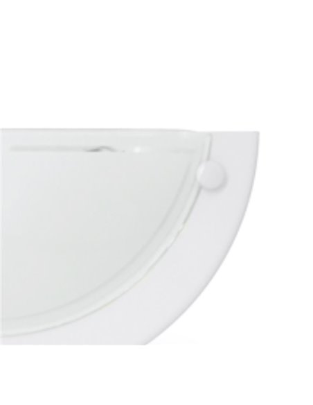 Aplique de pared media luna LED blanco 1xE27 GSC 0701937