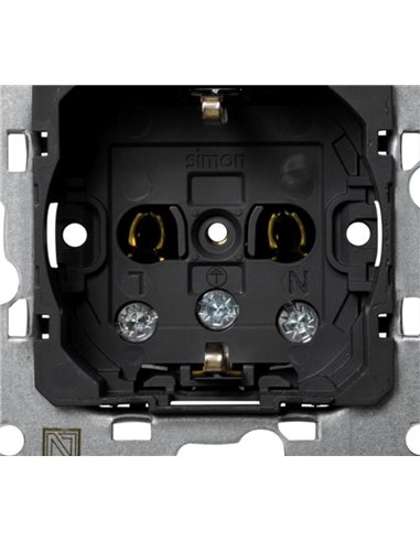 Base de tomada bipolar 2P+TT Simon 75432-39