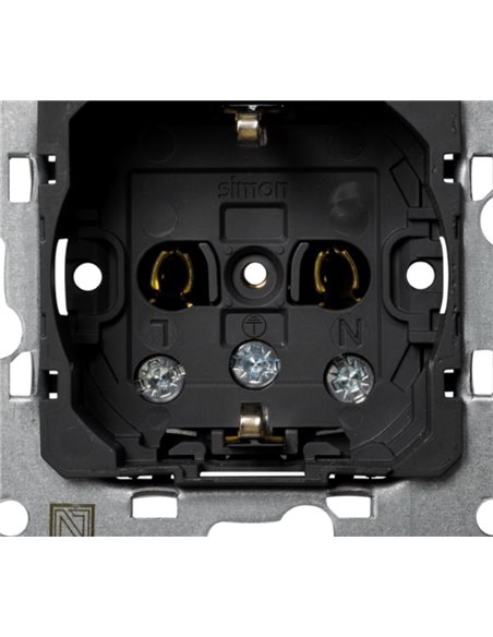 Base de tomada bipolar 2P+TT Simon 75432-39