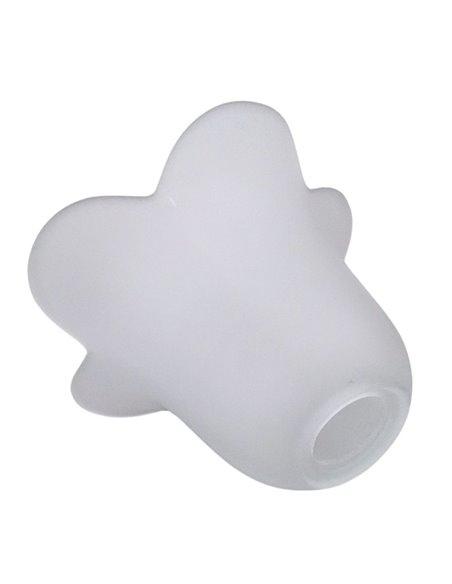 5-blättriger Glaslampenschirm 16x11cm Öffnung 3cm
