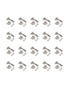Emuca Hinge, D. 35 mm, full overlay, 100º opening, plates for screwing, 20 pcs.