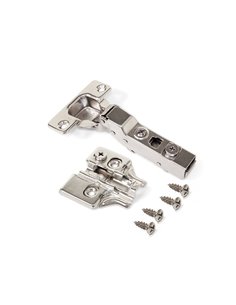 Emuca Hinge, D. 35 mm, half overlay, 100º opening, plates for screwing, 20 pcs. 2