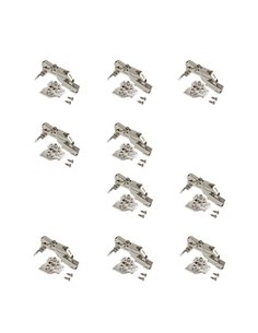 Emuca Hinge, D. 35 mm, insert, soft close, 165º opening, Euro screw, 10 pcs.