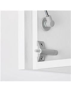 Emuca Pistone per porta a battente, chiusura soft, Acciaio, Grigio, 10 u. 2