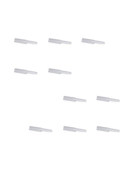 Emuca Chiusura push per mobile, Plastica, Grigio, 10 u.