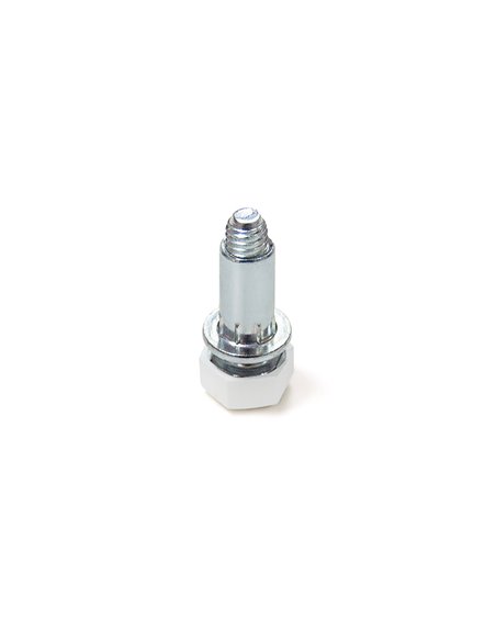 Emuca Lote de 20 pies niveladores para mueble, base hexagonal, M6, regulación 18mm, Acero y plástico
