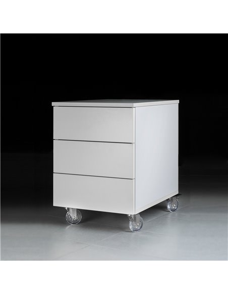 Emuca Ruote Slip con piastra per montaggio, D.75 mm, Acciaio e plastica, Trasparenti, 4 u.