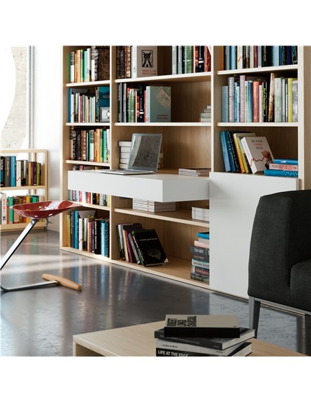 Emuca Guías para mesa extensible y elevable Oplà Folding+39, Aluminio, Anodizado inox