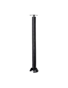 Columna pasacables Hexa, Plástico, Negro