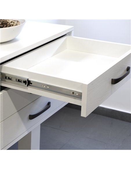 Emuca Kit Guide per cassetti, a sfera, 45 x 400 mm, estrazione totale, chiusura soft, Zincato, 5 u.