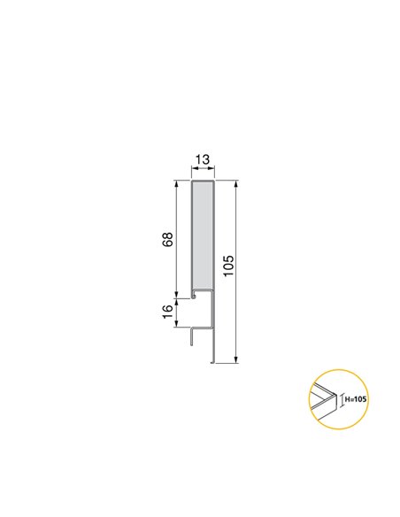 Emuca Kit cassetto per cucina Concept, altezza 105 mm, prof. 350 mm, chiusura soft, Acciaio, Grigio antracite