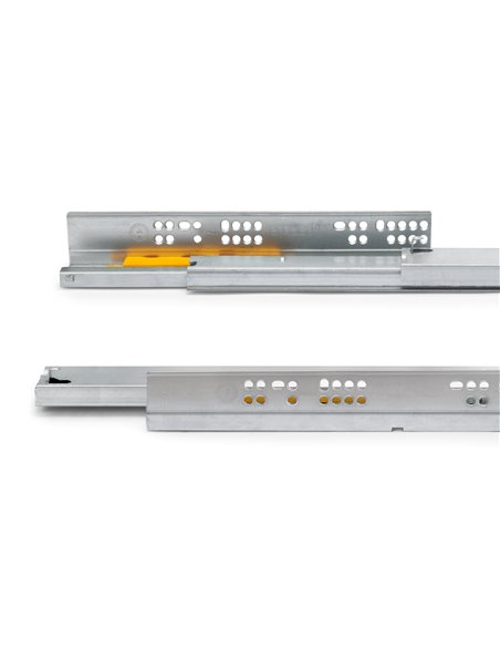 Emuca Desk cable grommet, rectangular, 269 x 80 mm, for embedding, Aluminium, Matte anodised