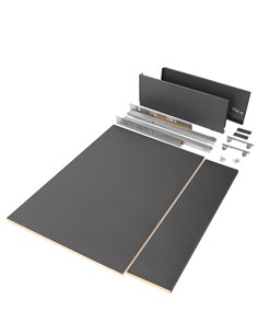Emuca Hanging wardrobe bar with LED light, adjustable 858-1.008 mm, removable battery,motion sensor, Natural White light, Alumin