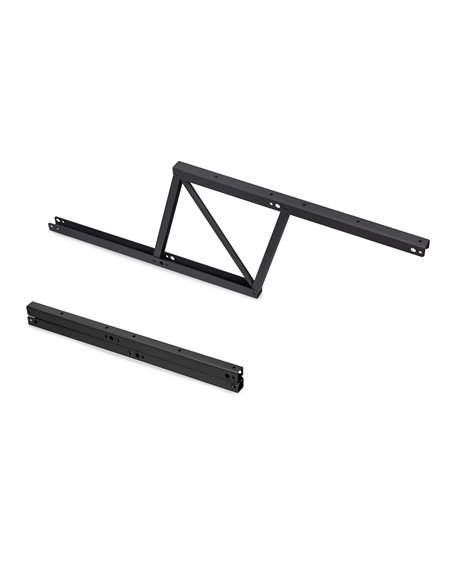 Emuca Juego de mecanismos elevables para mesas de centro, permite elevar la mesa 192mm, Acero, Pintado negro