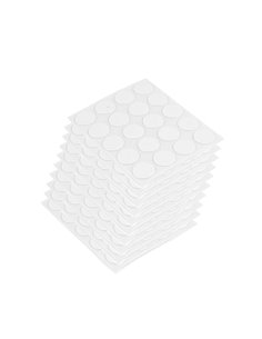 Emuca Adhesive screw covers, D. 13 mm, White, 1.000 pcs.