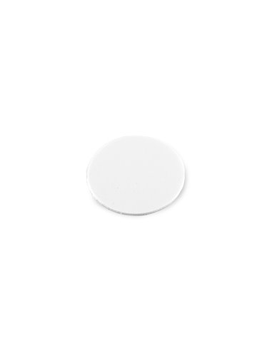 Emuca Abdeckkappe für Schrauben, selbstklebend, D. 13 mm, Weiß, 1.000 St.