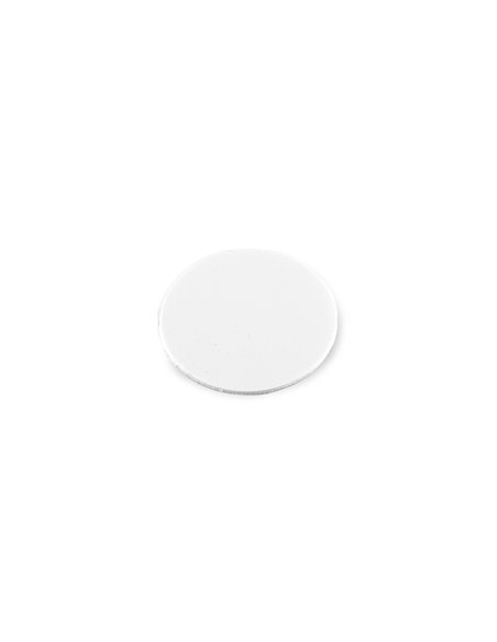 Emuca Abdeckkappe für Schrauben, selbstklebend, D. 13 mm, Weiß, 1.000 St.