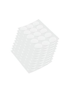 Emuca Adhesive screw covers, D. 20 mm, White, 900 pcs.