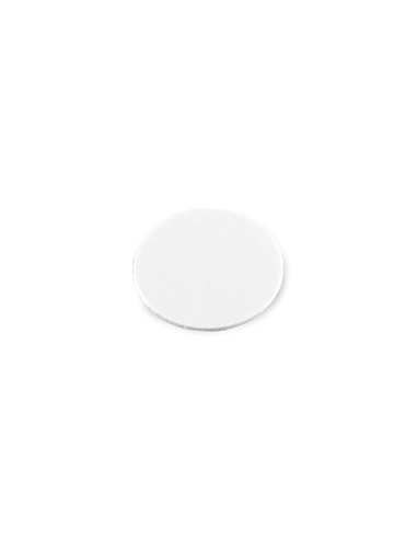 Emuca Lote de 900 tapas para tornillos, adhesivas, diámetro 20mm, Plástico, Blanco