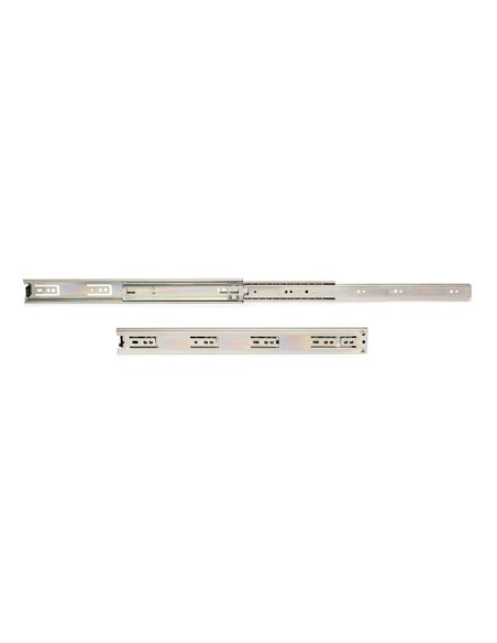 Emuca Kit Guide per cassetti, a sfera, 45x 650 mm, estrazione totale, Zincato