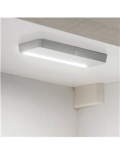 Emuca Rechargeable LED light, movement sensor, natural white light, Plastic, Metal-grey 2