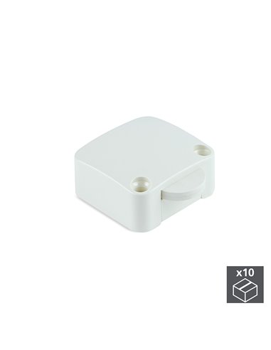 Emuca Lote de 10 interruptores que se ativam ao abrir ou fechar a porta de um armário, Plástico, Branco EMUCA - 2