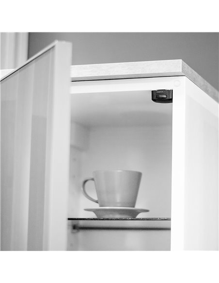Emuca Lote de 10 interruptores que se ativam ao abrir ou fechar a porta de um armário, Plástico, Branco EMUCA - 3