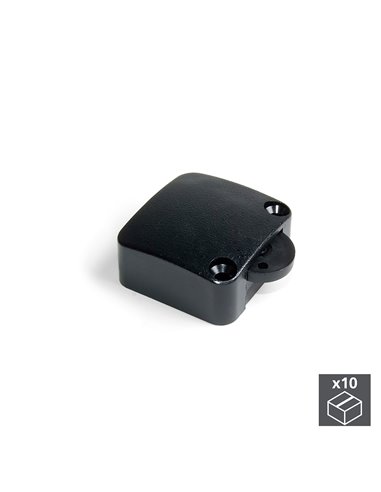 Emuca Interruttore per ante di armadio, Plastica, Nero, 10 u.