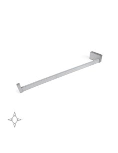 Emuca Barra appendiabili per armadi con luce LED, regolabile 558-708 mm, batteria rimovibile,sensore di movimento, Luce bianca n