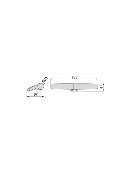 Faretto LED Emuca per specchio da bagno Gemini, IP44, 233 mm, Plastica, Cromo