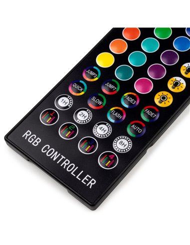 Emuca Kit de bande LED Octans RGB avec télécommande et contrôle WIFI via APP (5V DC), 4 x 0,5 m, Plastique, 1 ut.