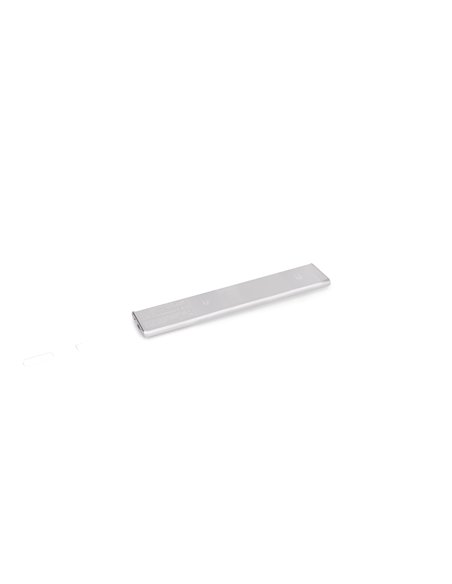 Emuca Aplique LED recargable por USB Kaus con sensor de movimiento, L240mm, Plástico y Aluminio, Anodizado mate