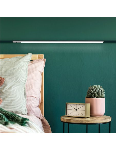 Emuca Kaus Aplique LED recarregável USB com sensor de toque de proximidade, L400mm, Plástico e Alumínio, Anodizado mate EMUCA - 