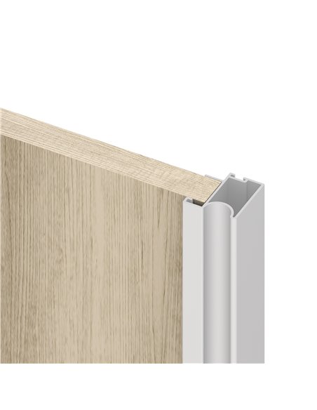 Emuca Sistema scorrevole Placard 74 per armadio di 2 ante con profili Wave, spessore 16 mm, chiusura soft, pannelli non incluse,