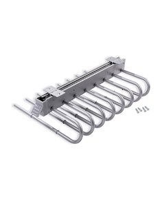 Emuca Pull-out trouser rack for wardrobe, right mount, Steel and plastic, Metal-grey